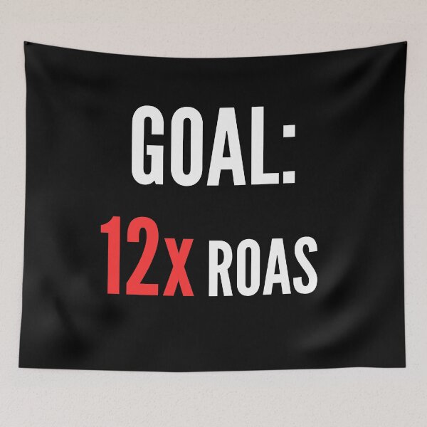 Item preview, Goal: 12x ROAS Motivation - Red - White designed and sold by VasInd.