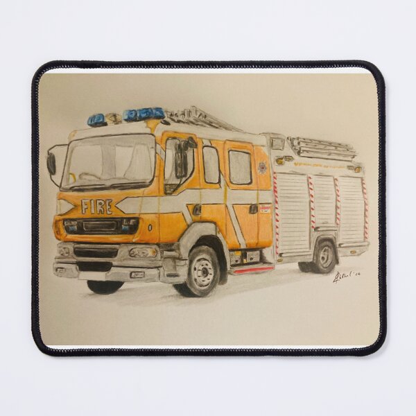 Item preview, Lancashire Fire truck  designed and sold by Truck drawing art.