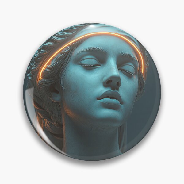 Item preview, Neon Gaze: Futuristic Greek Sculpture designed and sold by Enea Kelo.