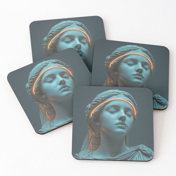 Item preview, Neon Gaze: Futuristic Greek Sculpture designed and sold by Enea Kelo.