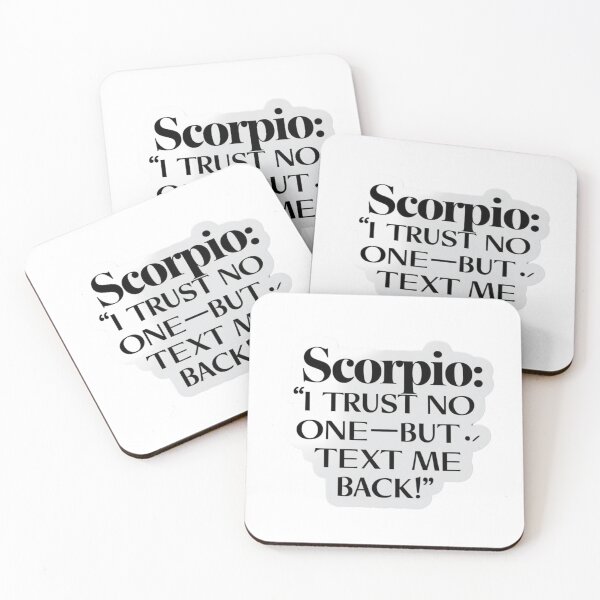 Item preview, Funny Sarcastic Scorpio Zodiac Quote Art designed and sold by Mudastro Astrology.