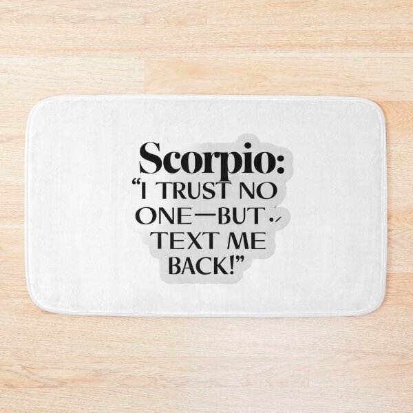 Item preview, Funny Sarcastic Scorpio Zodiac Quote Art designed and sold by Mudastro Astrology.