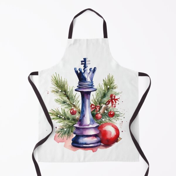 Item preview, Queen Chess, King Chess ,chess Lover, Christmas Romantic Elegant Watercolor Chess Queen designed and sold by KolorellaS.
