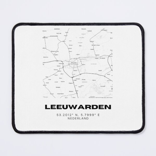 Item preview, Leeuwarden Minimalist Map Art | Netherlands | 53.2012° N, 5.7999° E designed and sold by RM-Journey.
