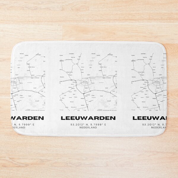 Item preview, Leeuwarden Minimalist Map Art | Netherlands | 53.2012° N, 5.7999° E designed and sold by RM-Journey.