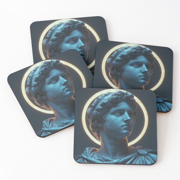 Item preview, Neon Gaze: Futuristic Greek Sculpture designed and sold by Enea Kelo.