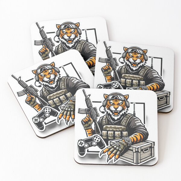 Item preview, Battle Ready Tiger: Gaming Warrior designed and sold by HopeLoom.
