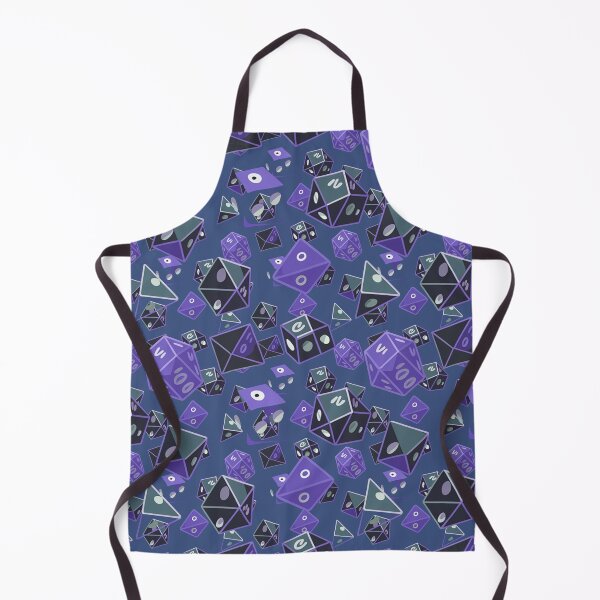 Item preview, Nerdy RPG Dice Pattern - Blue and Black designed and sold by MonkiFlipp.