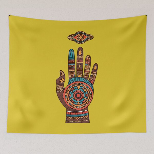 Item preview, African Art - Mystic Hand of Wisdom designed and sold by HappyHarmonyArt.