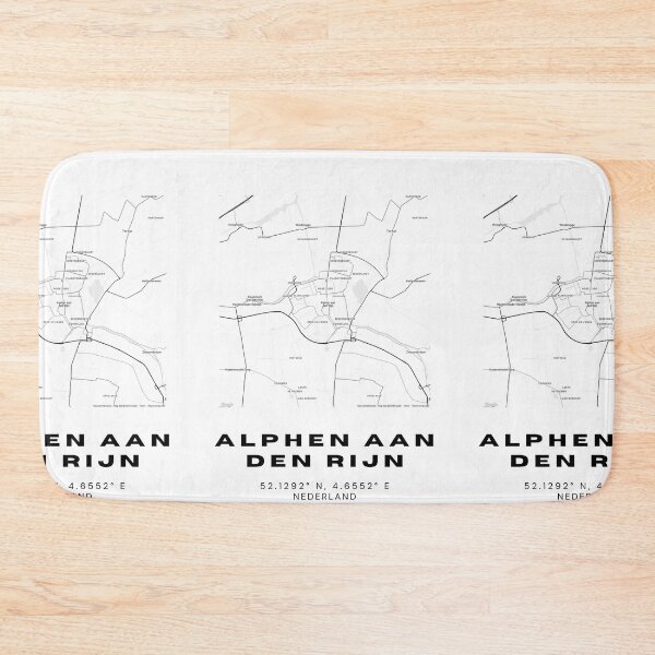Item preview, Alphen aan den Rijn Minimalist Map Art | Netherlands | 52.1292° N, 4.6552° E designed and sold by RM-Journey.