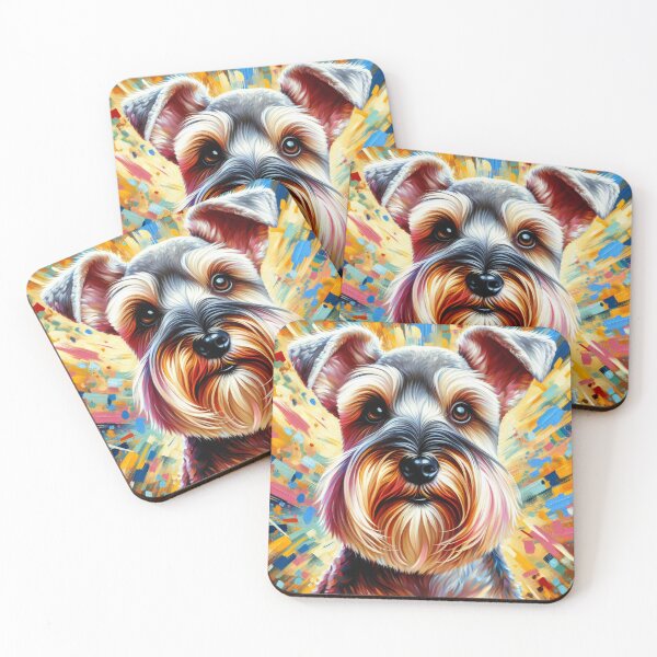 Item preview, Cesky Terrier Dog Portrait Acrylic Art Print Pet Portrait Gifts for Dog Lovers designed and sold by Puppy Puzzles Plus.