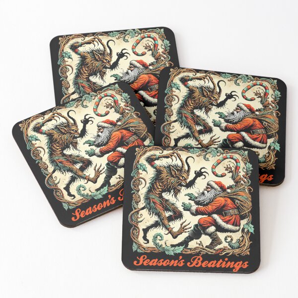 Item preview, Krampus vs. Santa Season’s Beatings designed and sold by Victor Shadehorn.