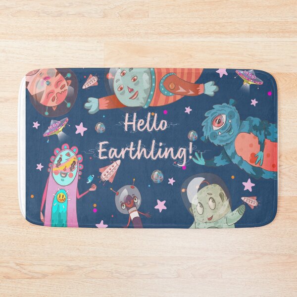Item preview, Hello earthling! Friendly alien friends for kids room. designed and sold by Franco Moody.