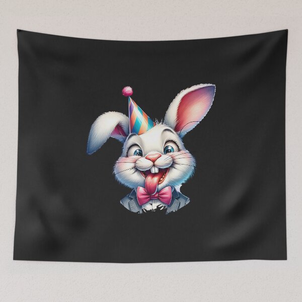 Item preview, Cute Party Bunny designed and sold by AwesomeBeyondLimits.