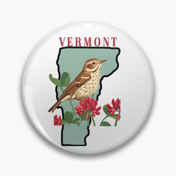 Item preview, Vermont State Bird and Flower designed and sold by adventurehaven.