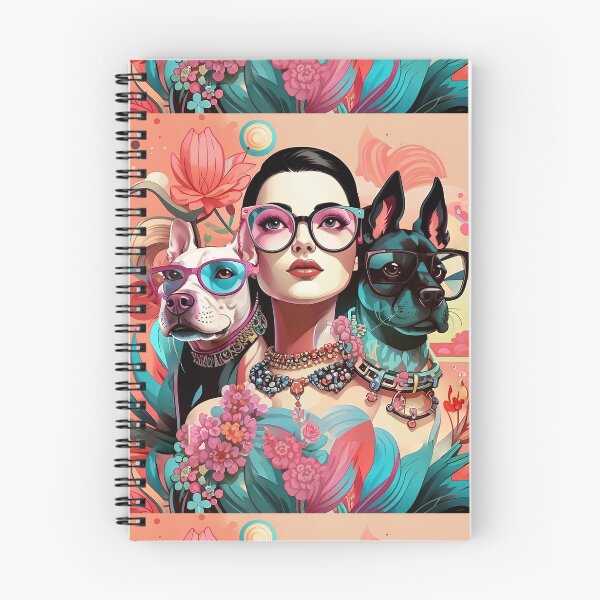 Item preview, Girl with a dog in a mysterious forest. designed and sold by Natalia-Vlad.