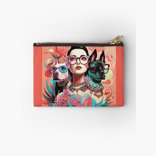 Item preview, Girl with a dog in a mysterious forest. designed and sold by Natalia-Vlad.