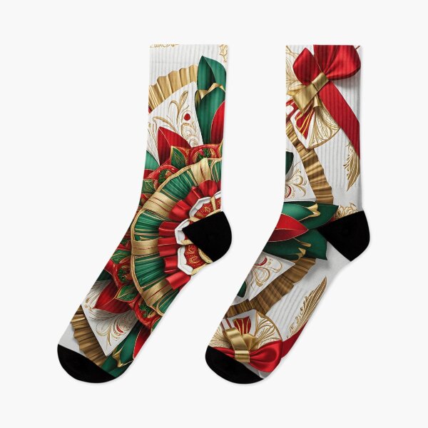Item preview, Christmas Mandala: Festivity in Red, Green and Gold designed and sold by MandalasShops.