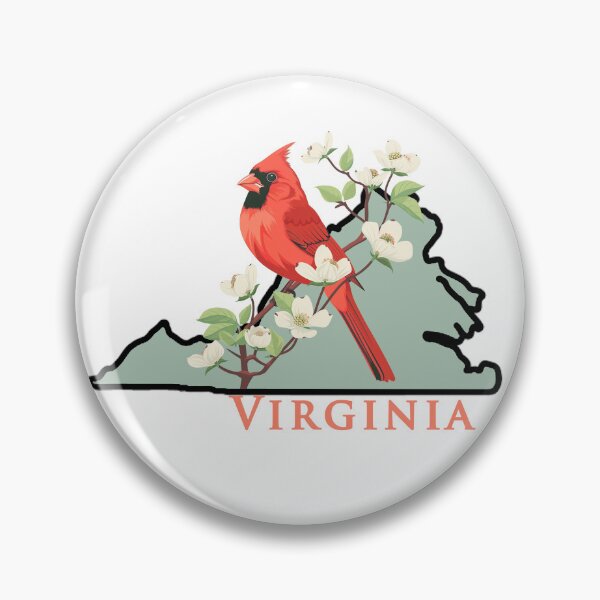 Item preview, Virginia State Bird and Flower designed and sold by adventurehaven.