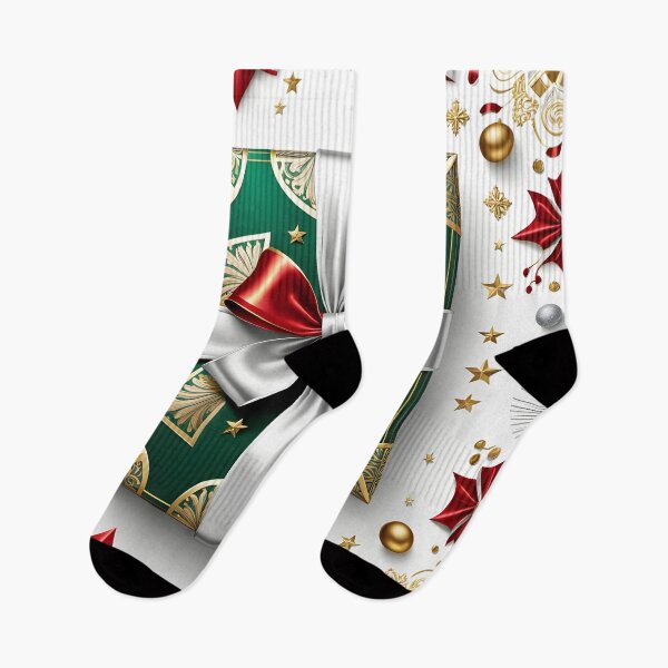 Item preview, Christmas Gift Box: Elegance in Green, Red and Gold designed and sold by MandalasShops.