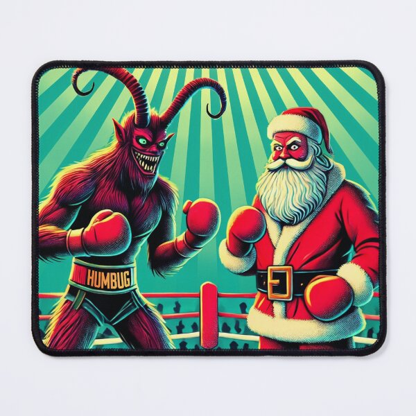 Item preview, Krampus vs. Santa Boxing Showdown - Season’s Beatings designed and sold by Victor Shadehorn.