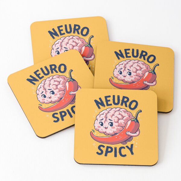 Item preview, Neuro Spicy Brain holding a chili pepper  designed and sold by BubbleCrumbs.