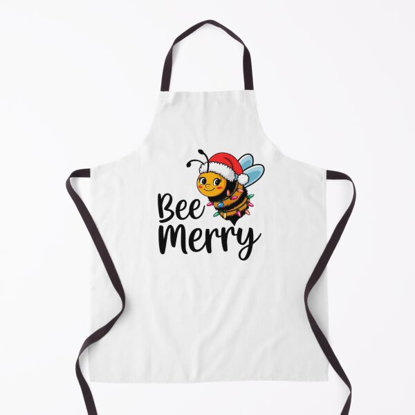 Item preview, Bee Merry – Festive Holiday Bee Christmas Design designed and sold by GemBob Creations.