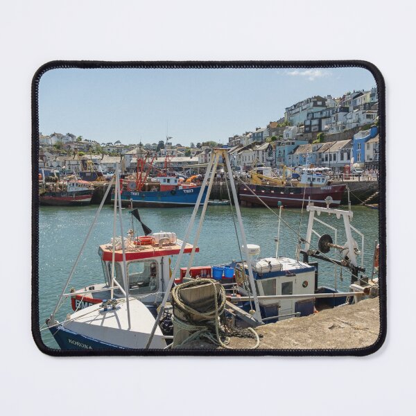 Item preview, Fishing boats in the harbour designed and sold by yackers1.