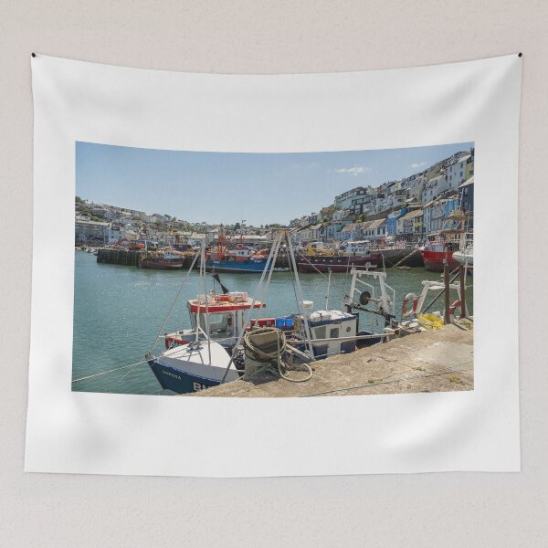 Item preview, Fishing boats in the harbour designed and sold by yackers1.