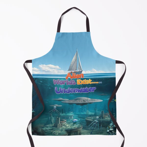 Item preview, Alien Worlds Exist... Underwater - Funny UFO Memes in Ocean designed and sold by AleksKos.