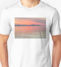 Glorious Brushstrokes - Toronto Skyline at Dawn Unisex T-Shirt