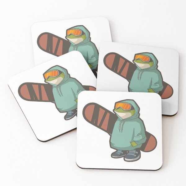 Item preview, Snowboarding Frog in Style designed and sold by MonkiFlipp.