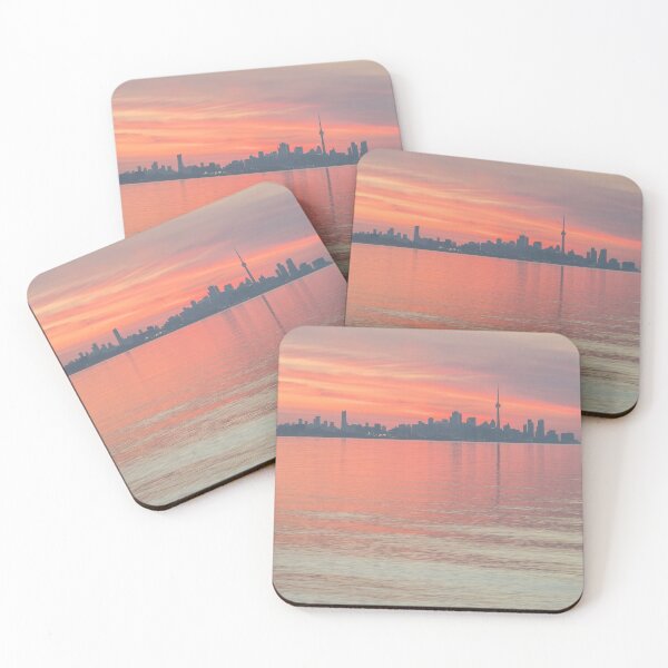 Item preview, Glorious Brushstrokes - Toronto Skyline at Dawn designed and sold by Georgia Mizuleva.