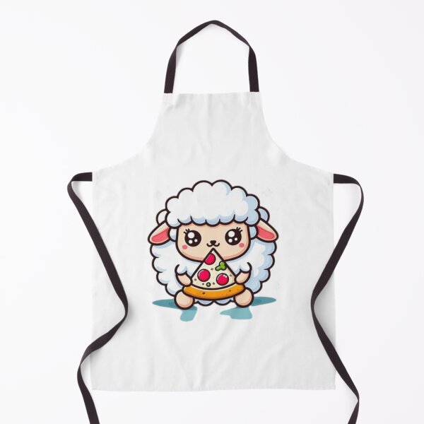 Item preview, sheep eating pizza designed and sold by Eternalski.