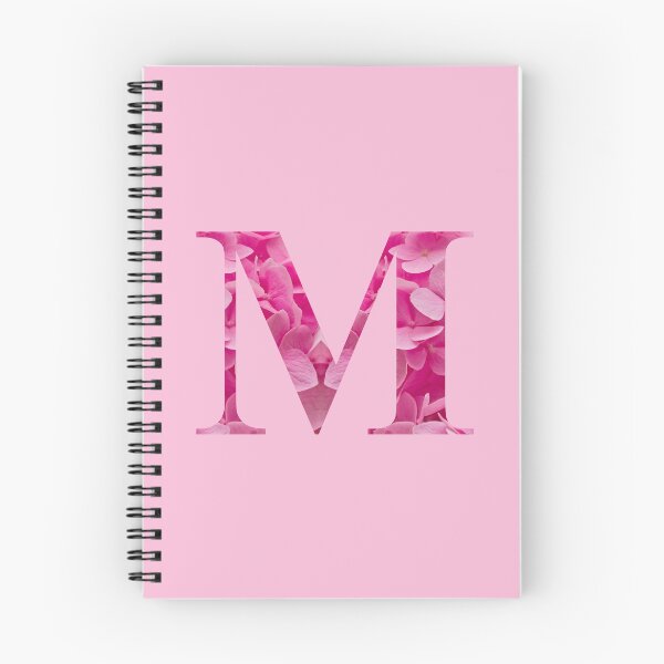 Item preview, Alphabet Letter "M" in Pink Floral Lettering Monogram designed and sold by WD-Artist.