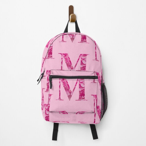 Item preview, Alphabet Letter "M" in Pink Floral Lettering Monogram designed and sold by WD-Artist.
