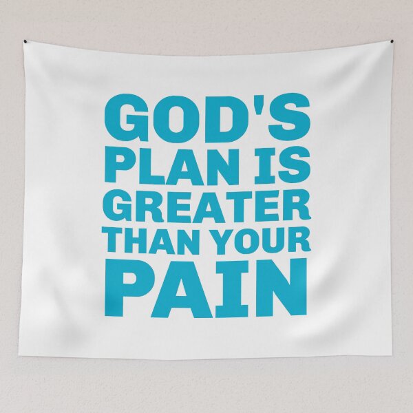 Item preview, Gods Plan Is Great - Positive Inspirational Religious Quotes  designed and sold by Sunserize Designs.