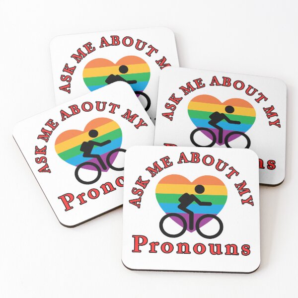 Item preview, Ask Me About My Pronouns designed and sold by Average Dude Riding Hard Trails.