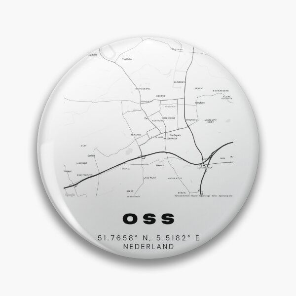Item preview, Oss Minimalist Map Art | Netherlands | 51.7658° N, 5.5182° E designed and sold by RM-Journey.