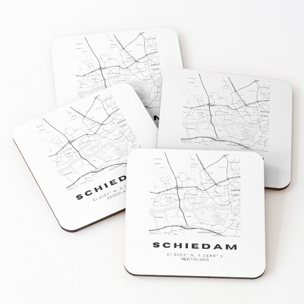 Item preview, Schiedam Minimalist Map Art | Netherlands | 51.9193° N, 4.3886° E designed and sold by RM-Journey.