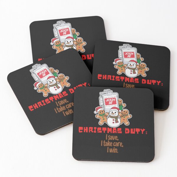 Item preview, Christmas duty: I save, I take care, I win. NURDE Ugly Christmas Swete designed and sold by Dudiudi.