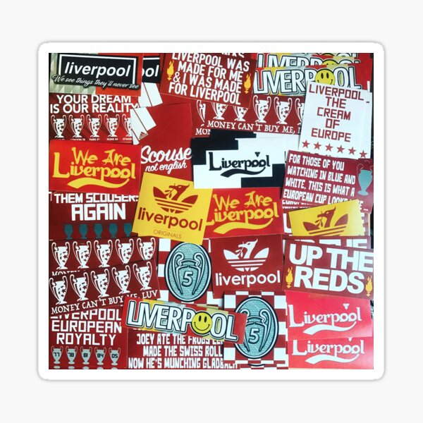 Liverpool Multi Sticker look - Artists impression Scouse - Liverpool Phone Case Sticker
