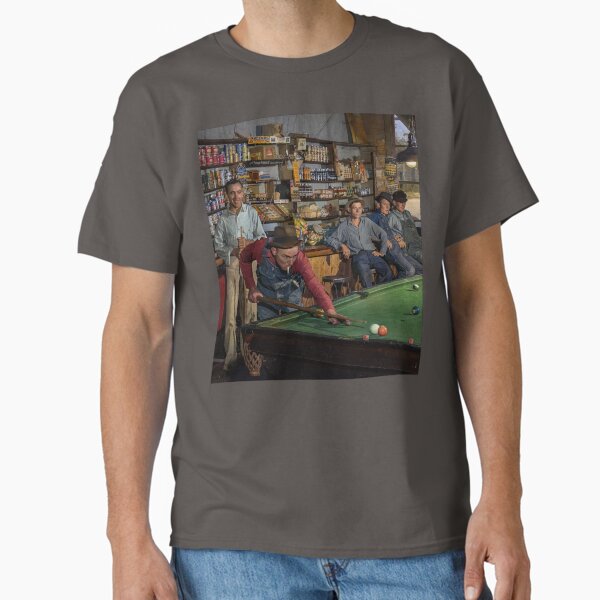 Item preview, A game of pool in the general store, Franklin, Georgia 1941 designed and sold by Sanna Dullaway.