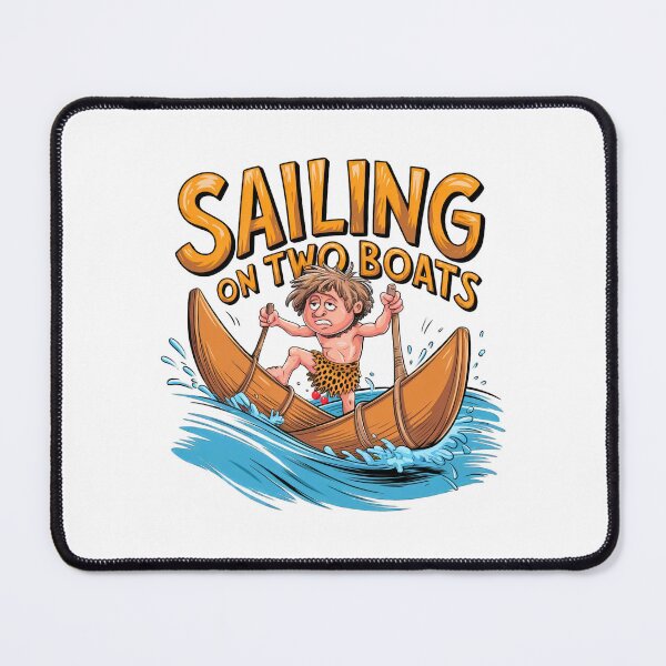 Item preview, Sailing on Two Boats: A Bold Metaphor designed and sold by PING 999 STUDIO.
