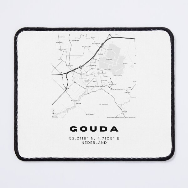 Item preview, Gouda Minimalist Map Art | Netherlands | 52.0116° N, 4.7105° E designed and sold by RM-Journey.