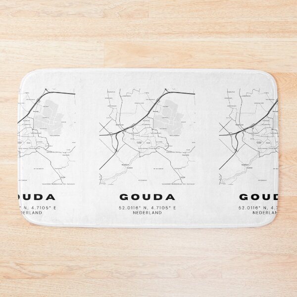 Item preview, Gouda Minimalist Map Art | Netherlands | 52.0116° N, 4.7105° E designed and sold by RM-Journey.