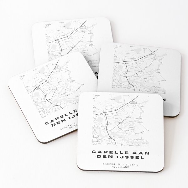 Item preview, Capelle aan den IJssel Minimalist Map Art | Netherlands | 51.9294° N, 4.5755° E designed and sold by RM-Journey.