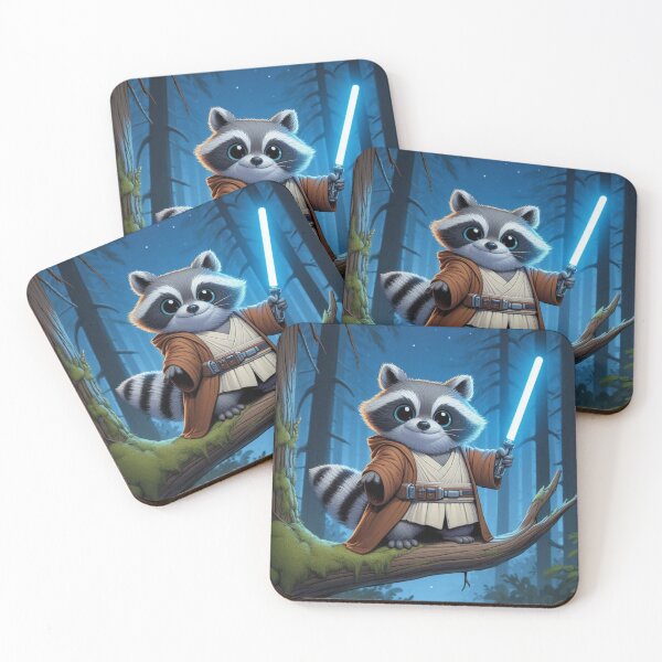 Item preview, Trash Panda Space Knight designed and sold by Jennifer McBride.