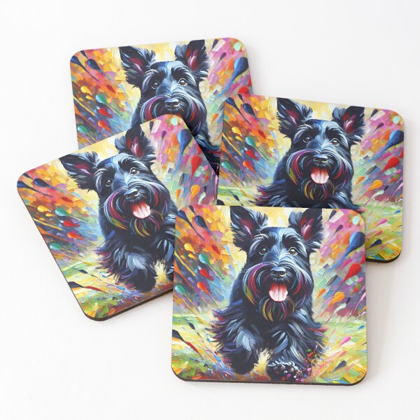 Item preview, Cesky Terrier Dog Portrait Acrylic Art Print Pet Portrait Gifts for Dog Lovers designed and sold by Puppy Puzzles Plus.