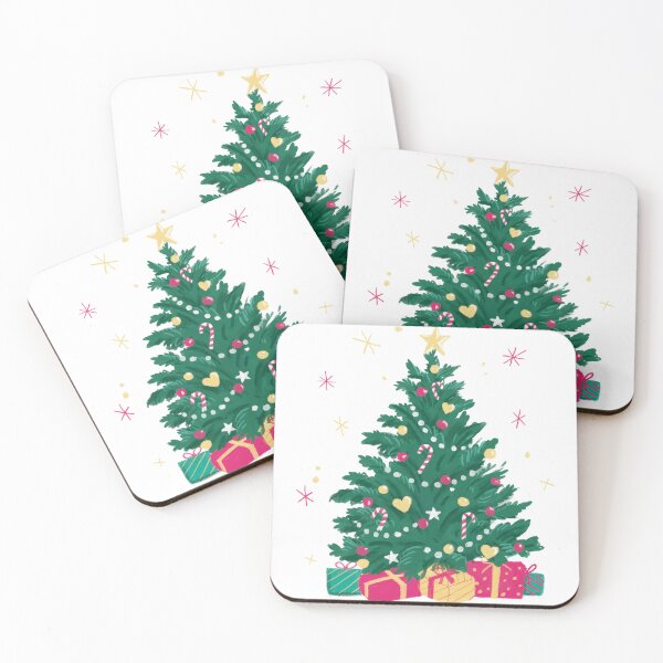 Item preview, Christmas Tree Dark Green White Backdrop designed and sold by SimplyPsycho.